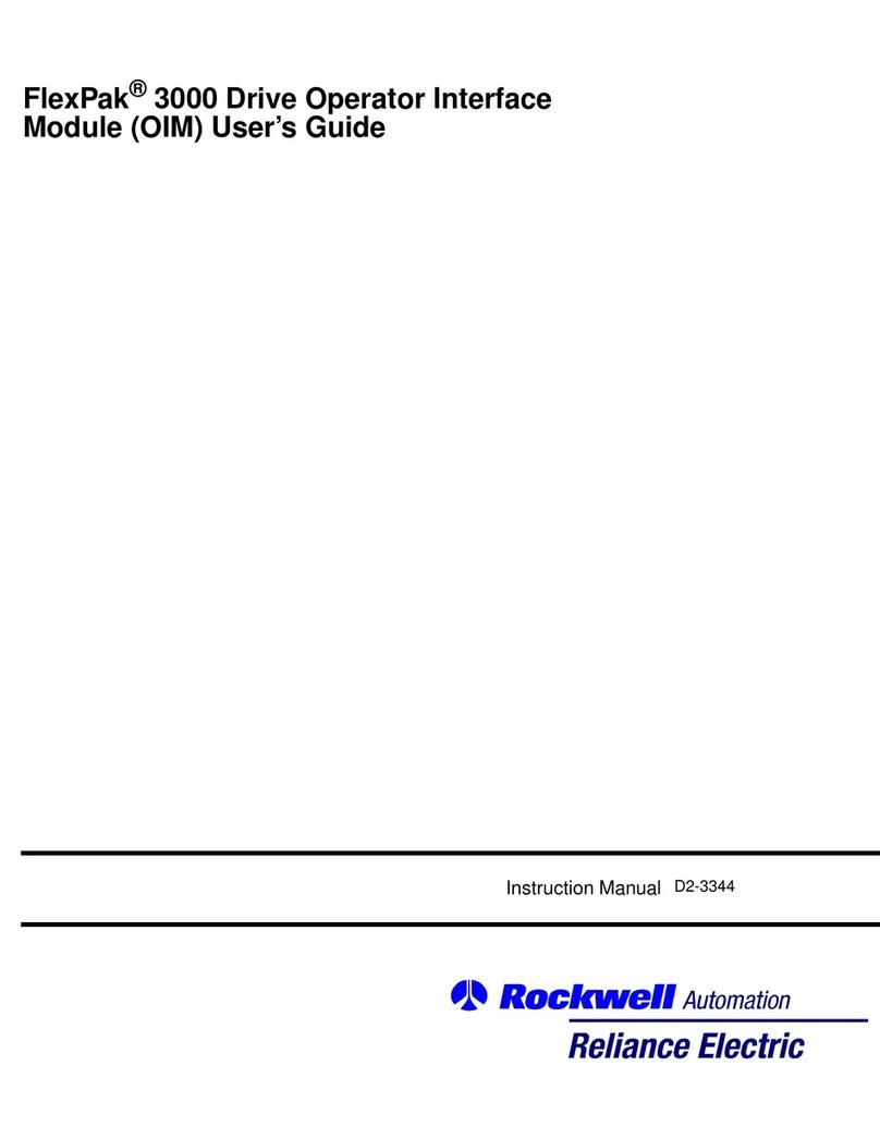 Rockwell Automation FlexPak 3000 OIM User manual