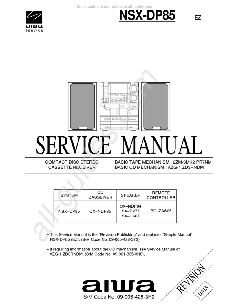 Aiwa NSX-DP85 User manual Aiwa NSX-DP85 User manual