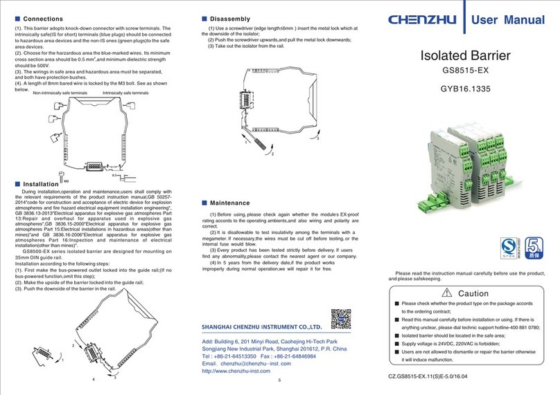 Chenzhu GS8515-EX user manual