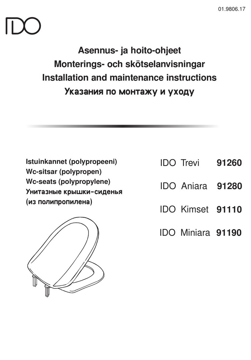 iDo Trevi 91260 Installation and maintenance instructions