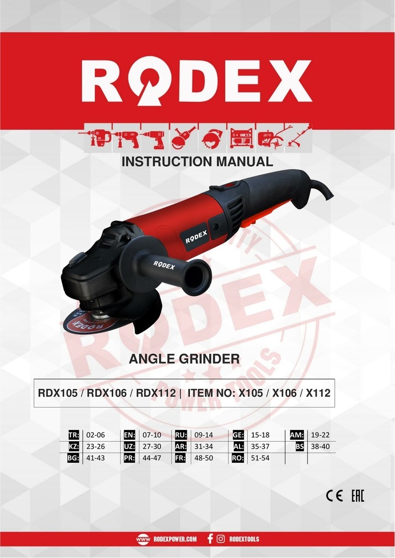 RODEX RDX105 instruction manual