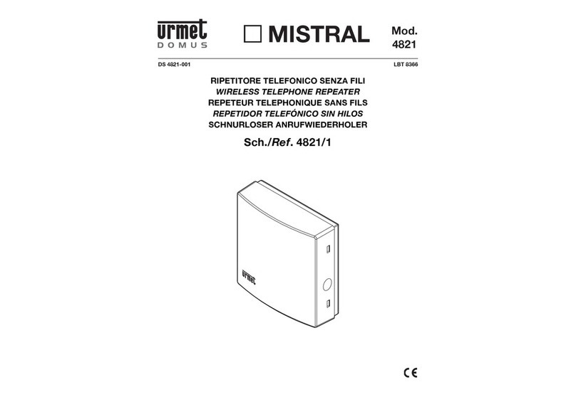 urmet domus MISTRAL 4821 User manual