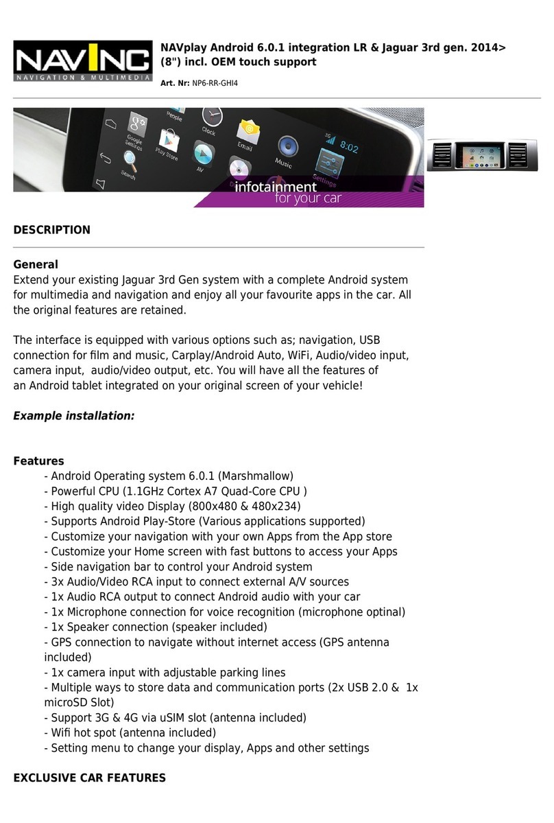 NavInc NAVplay NP6-RR-GHI4 manual