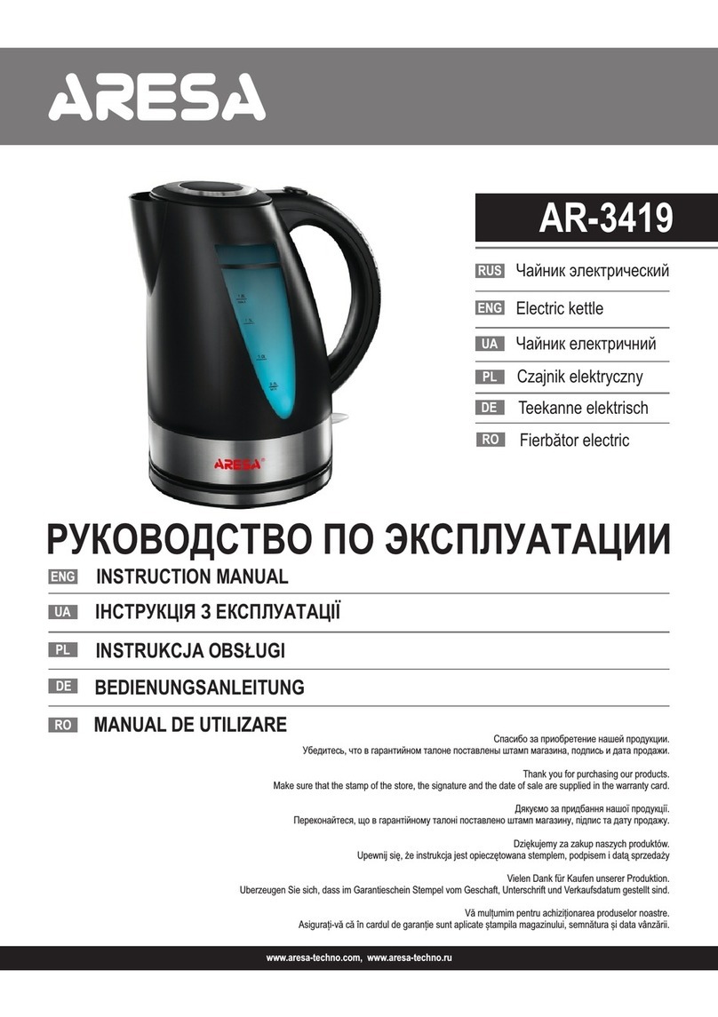ARESA AR-3419 User manual ARESA AR-3419 User manual