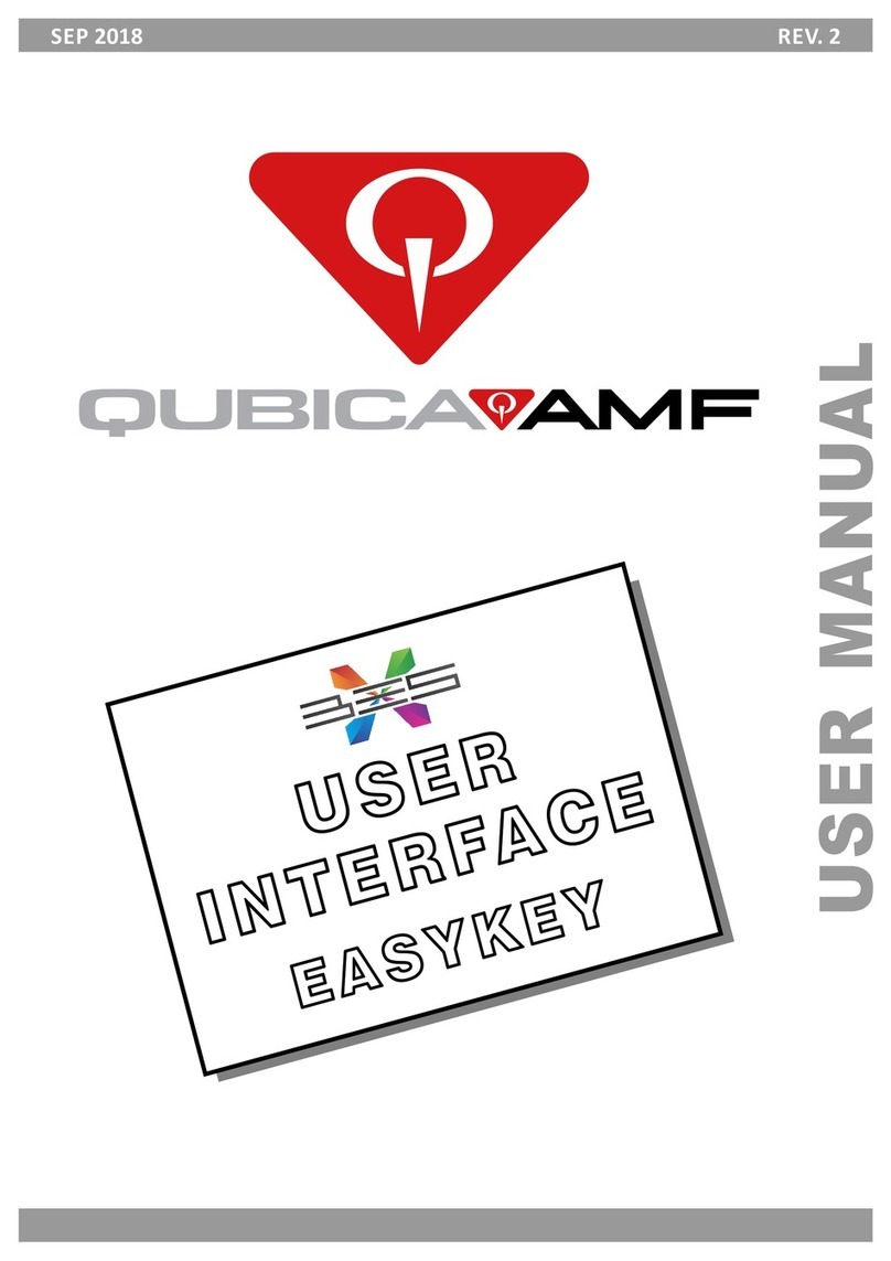 QubicaAMF EasyKey User manual