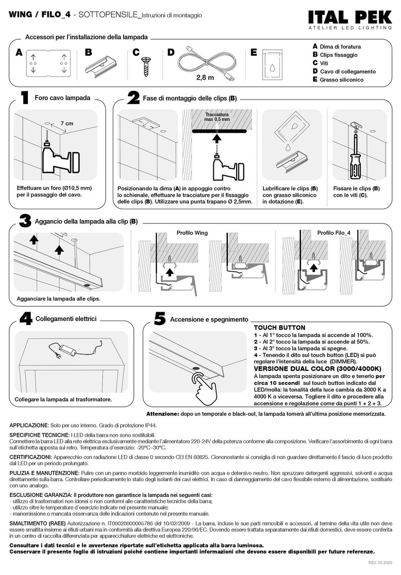 ITAL PEK WING Mounting instructions