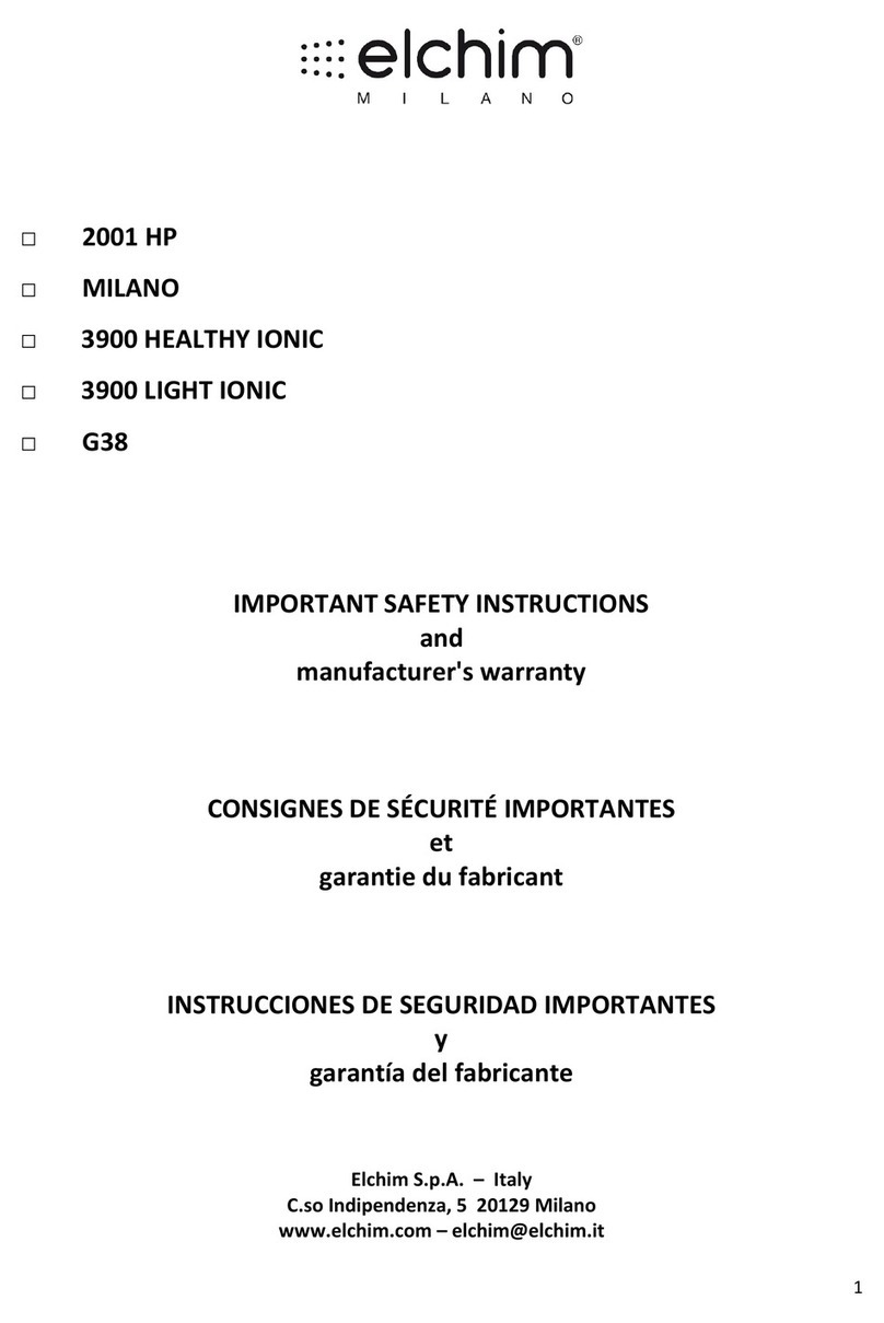 elchim Milano instructions