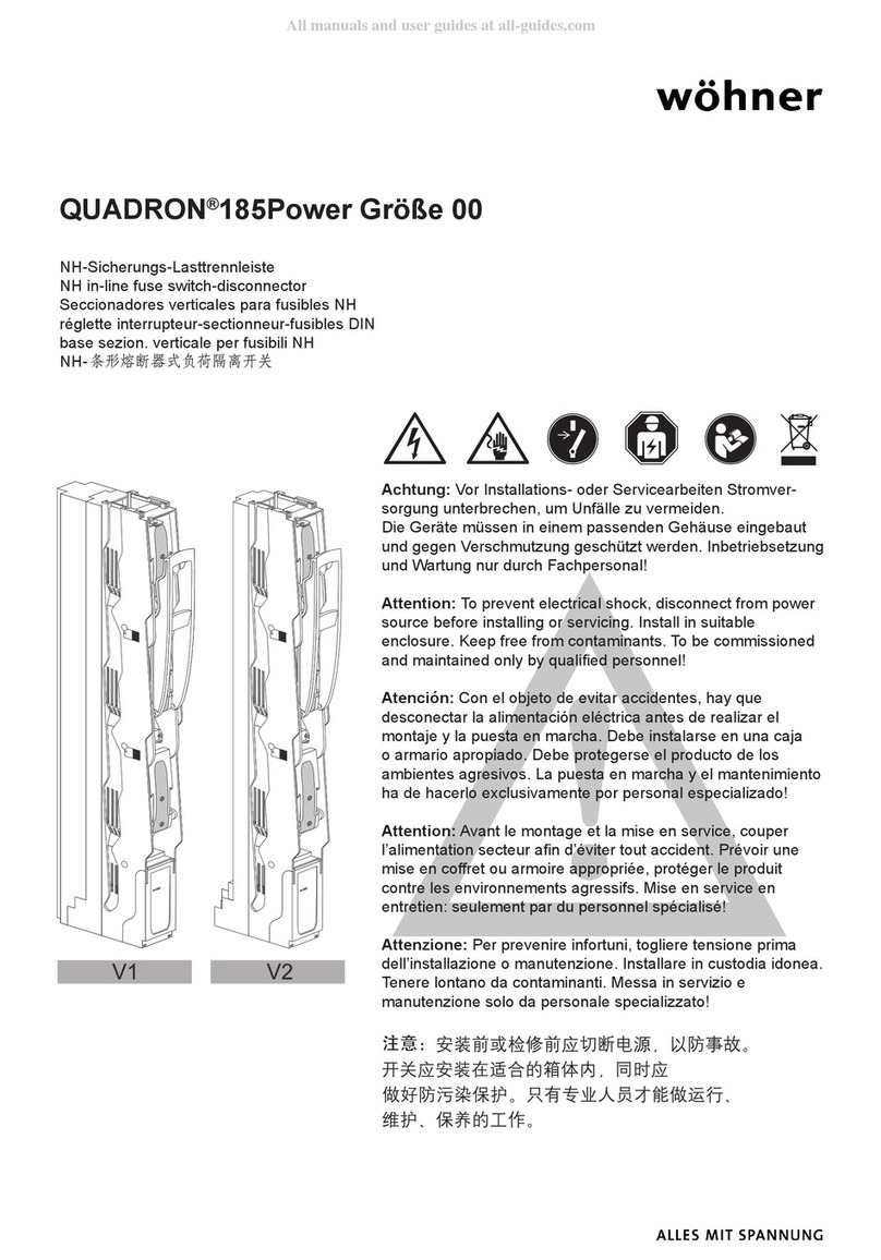 Wöhner QUADRON 185Power User manual