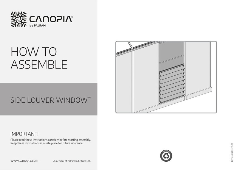 Palram CANOPIA SIDE LOUVER WINDOW How to assemble