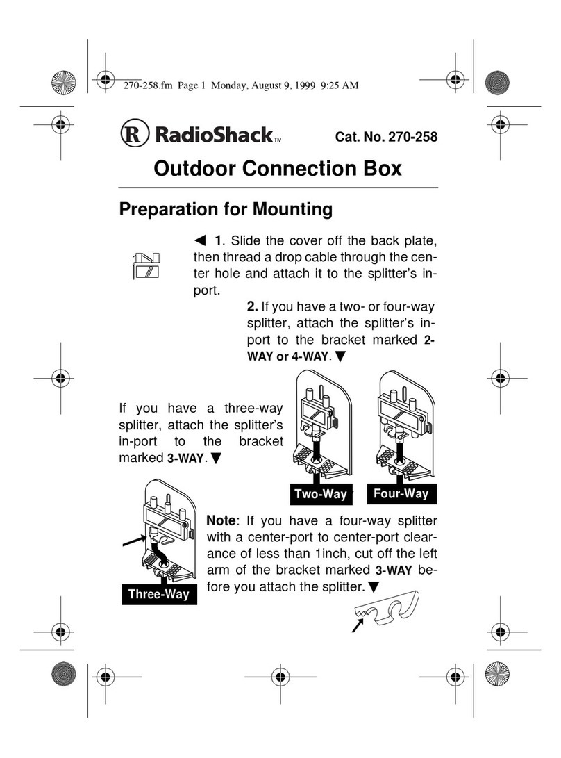 Radio Shack 270-258 User manual