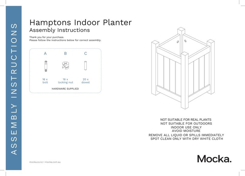 Mocka Hamptons Indoor Planter User manual