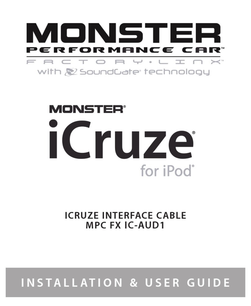 Monster iCruze MPC FX IC-AUD1 Installation & user guide