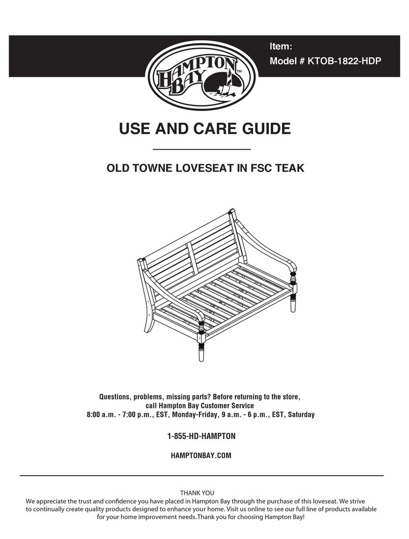 HAMPTON BAY OLD TOWNE KTOB-1822-HDP User manual