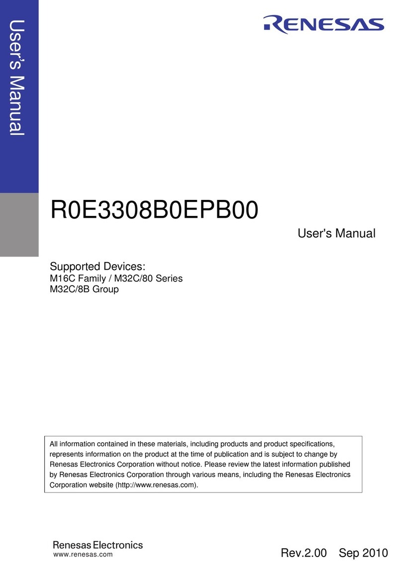 Renesas R0E3308B0EPB00 User manual