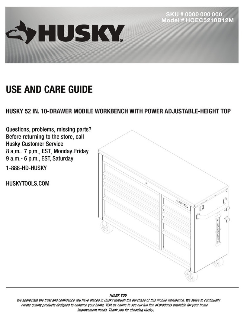 Husky HOEC5210B12M Use and care guide Husky HOEC5210B12M Use and care guide