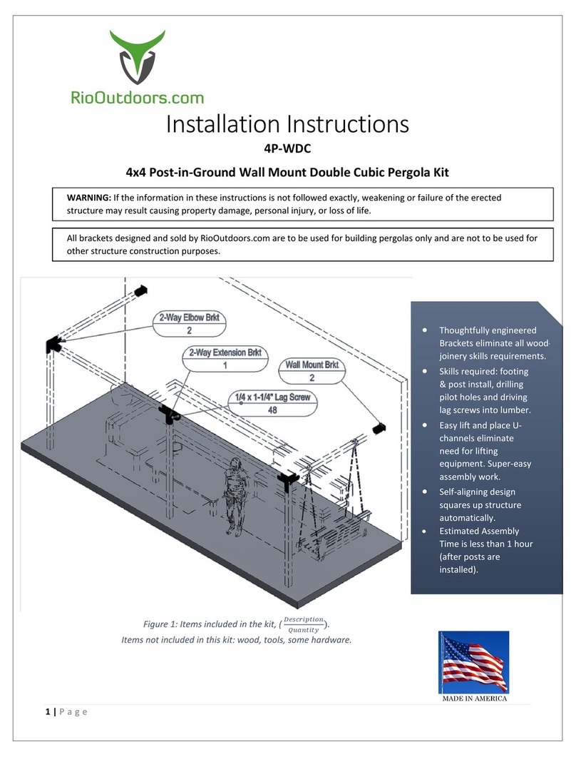 RioOutdoors 4P-WDC installation instructions RioOutdoors 4P-WDC installation instructions
