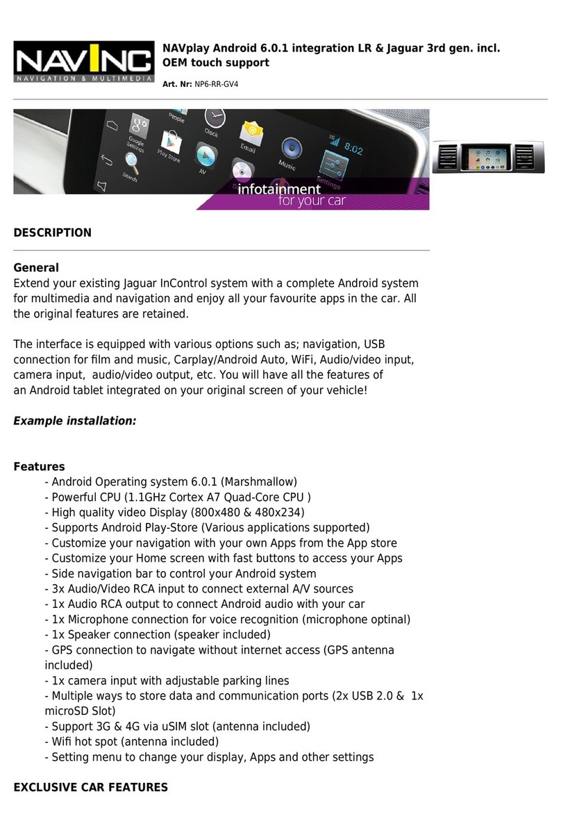 NavInc NAVplay NP6-RR-GV4 manual
