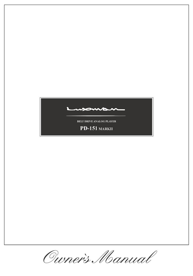 Luxman PD-151 owner's manual