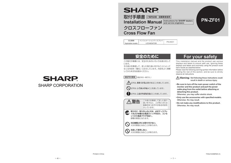 Sharp PN-ZF01 User manual