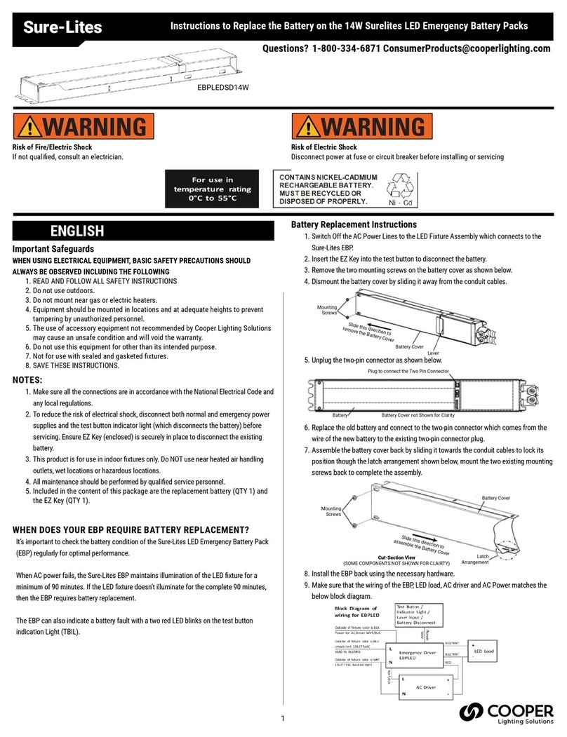 Cooper Lighting Solutions Sure-Lites instructions
