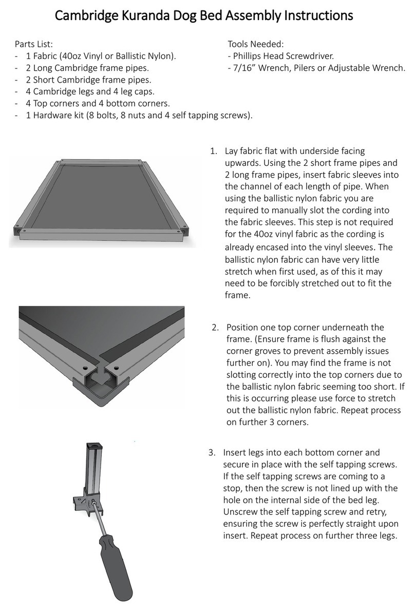 Therian Cambridge Kuranda Assembly instructions