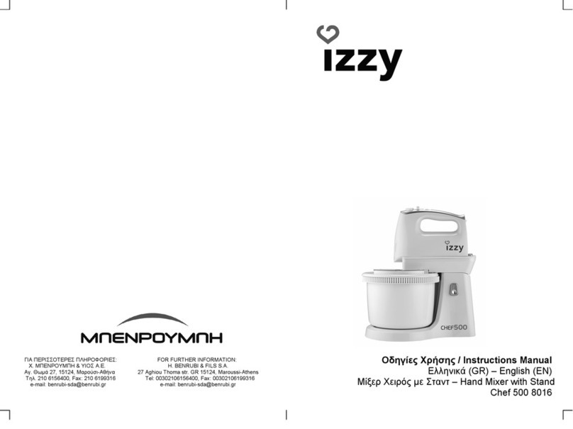 izzy Chef 500 8016 instruction manual
