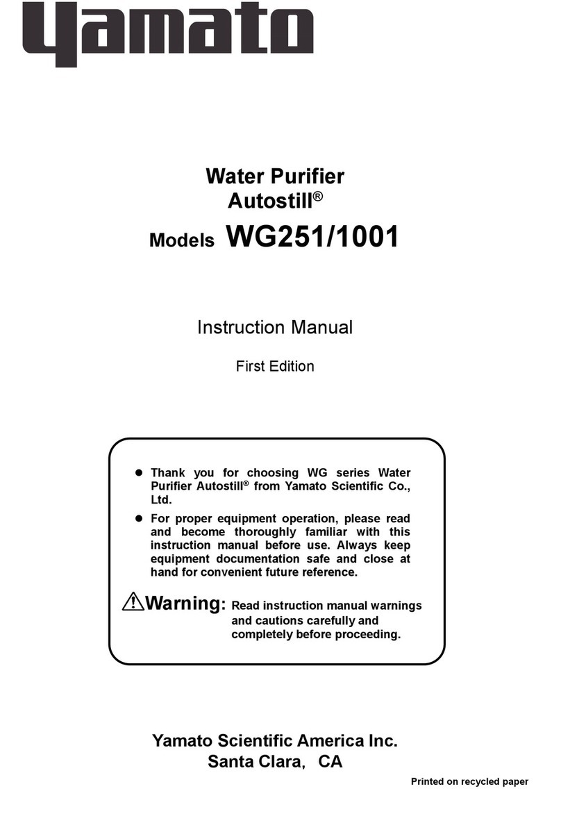 Yamato Autostill WG251/1001 instruction manual