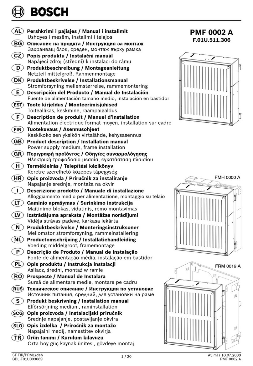 Bosch PMF 0002 A User manual