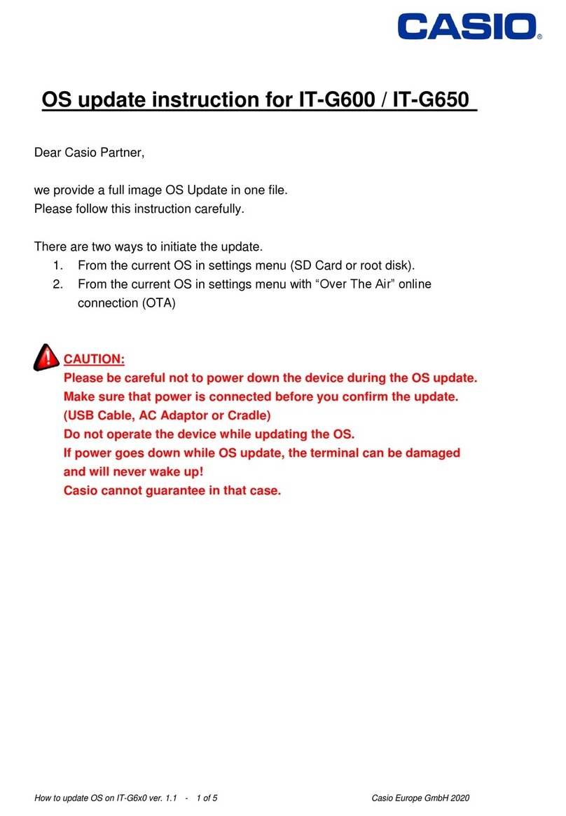Casio IT-G600 Series manual