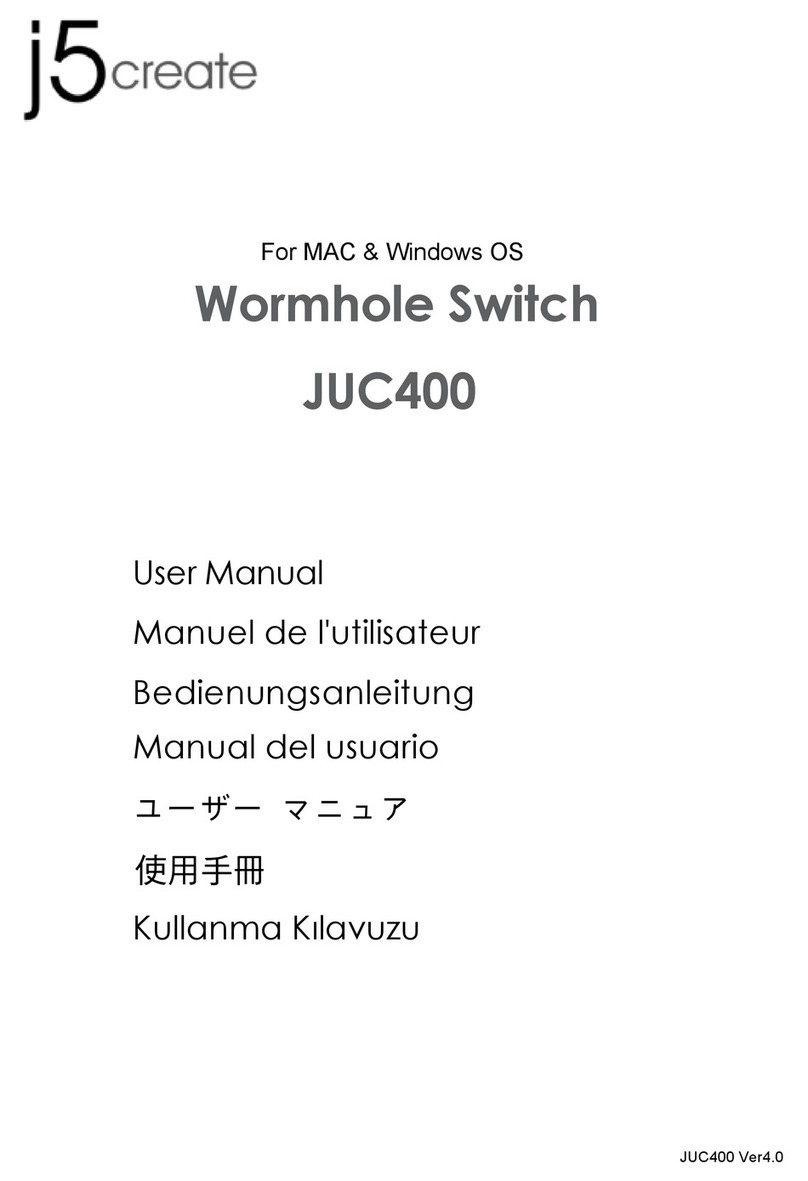 j5 create Wormhole Switch user manual