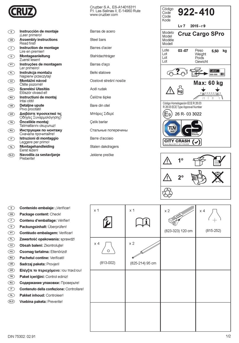 Cruz cargo SPro Assembly instructions
