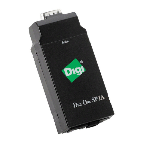 Digi One SP User manual Digi One SP User manual