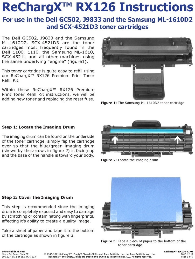 TonerRefillKits ReChargX RX126 instructions