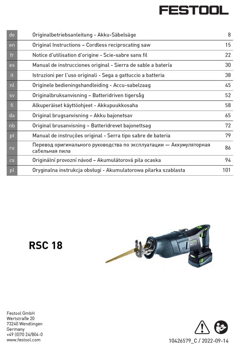 Festool RSC 18 User manual