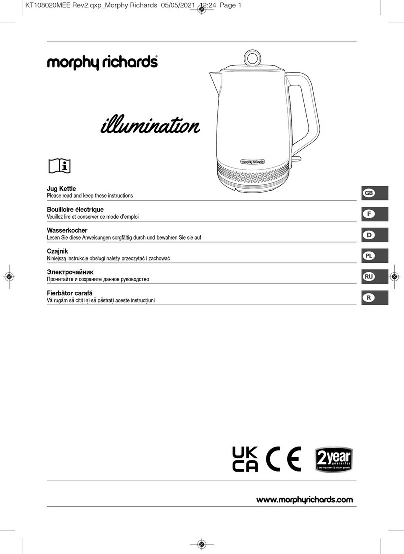 Morphy Richards illumination User manual