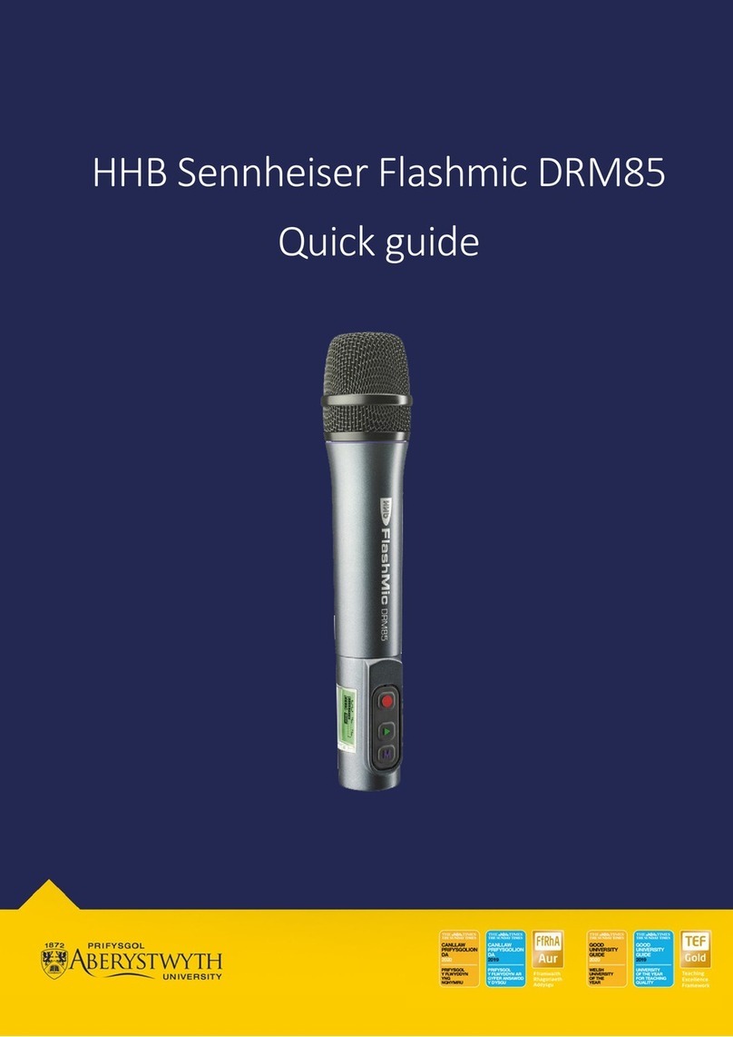 HHB FlashMic DRM85 User manual