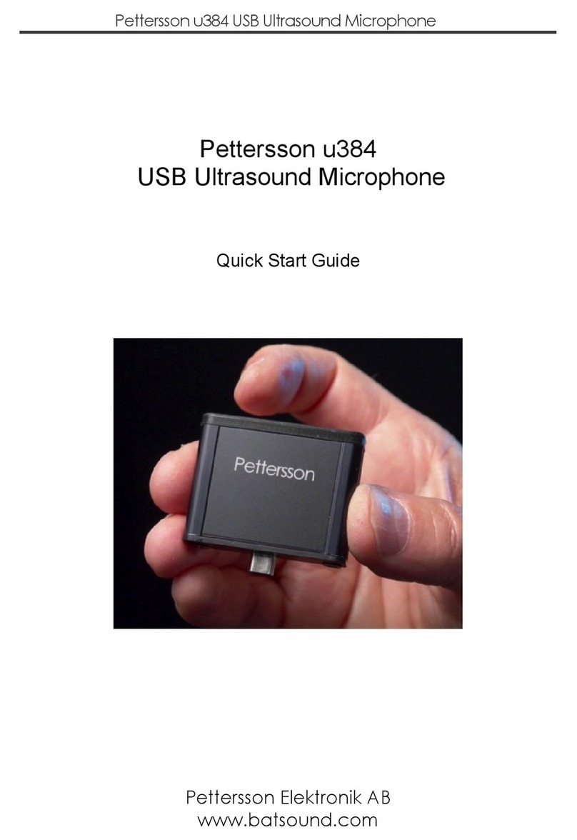 Pettersson u384 quick start guide