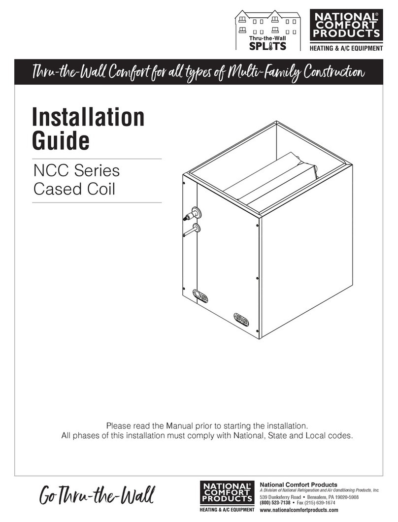 National Comfort Products NCC Series installation guide