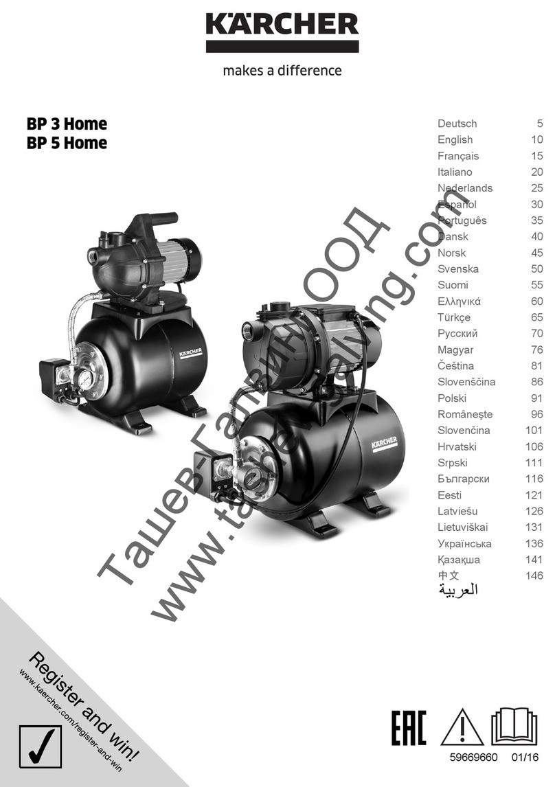 Kärcher BP 3 Home User manual Kärcher BP 3 Home User manual