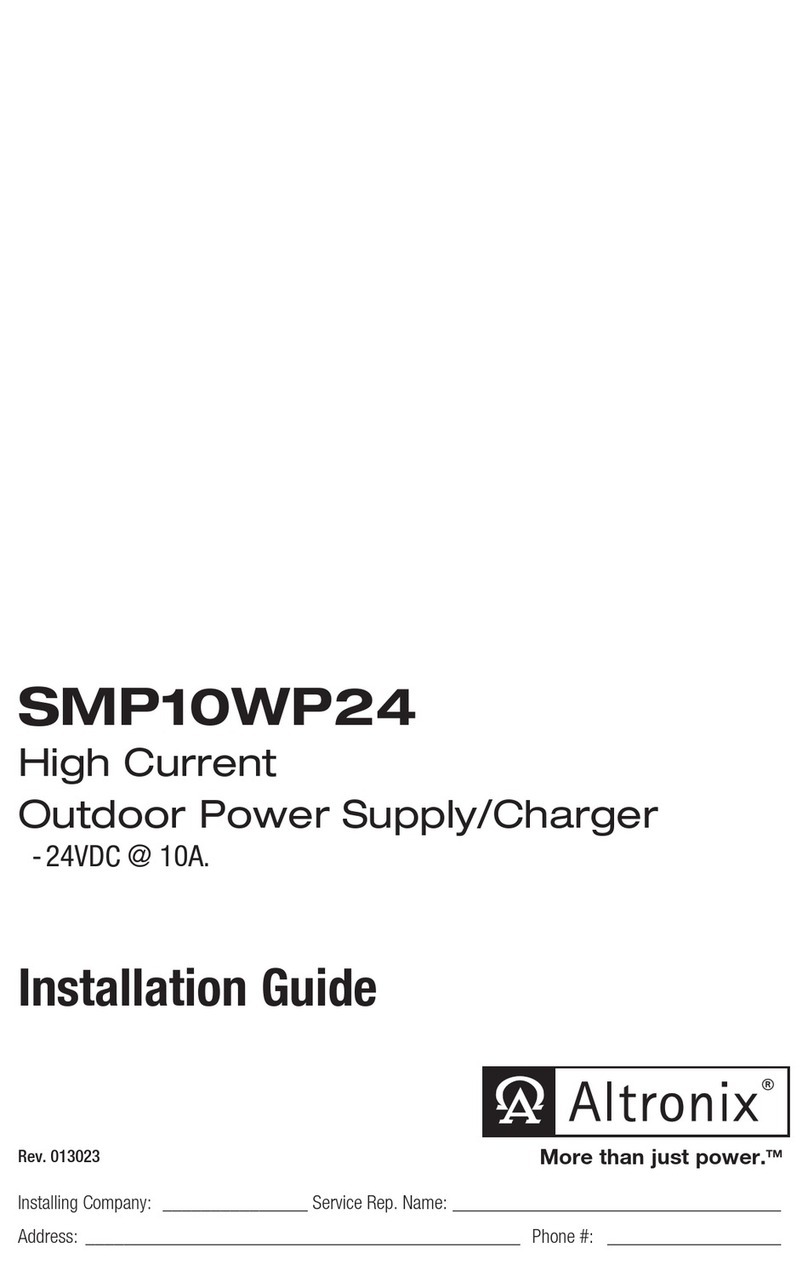 Altronix SMP10WP24 User manual