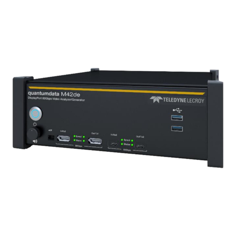 Teledyne Lecroy M42de User manual