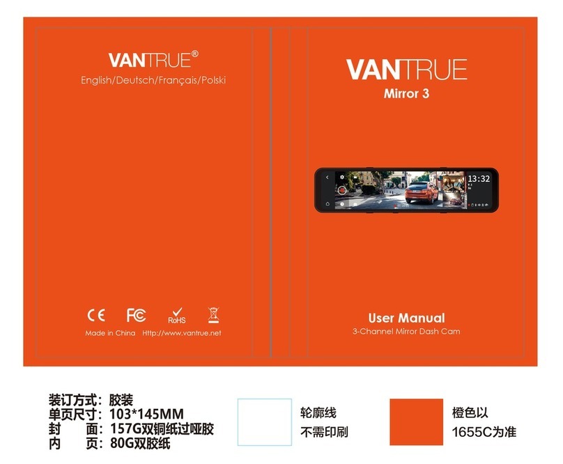 Vantrue Mirror 3 User manual Vantrue Mirror 3 User manual