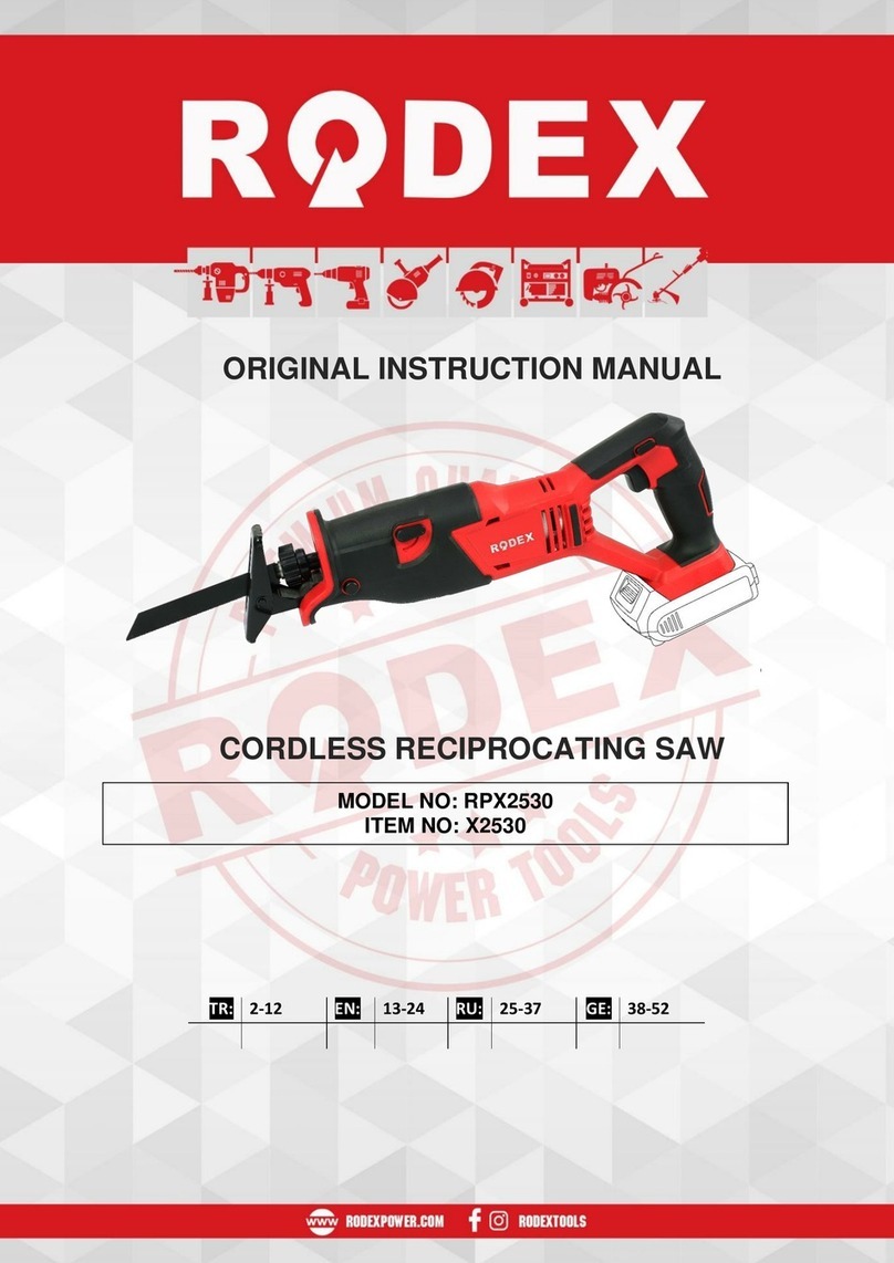RODEX RPX2530 Original instruction manual