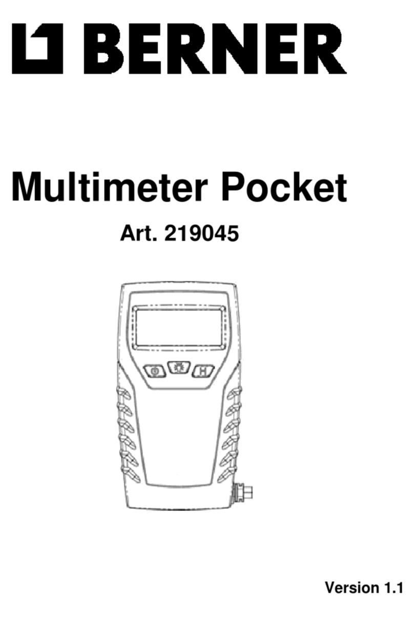 Berner 219045 operating instructions