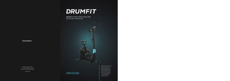 cecotec DRUMFIT CYCLE 9000 TALOS PRO instruction manual