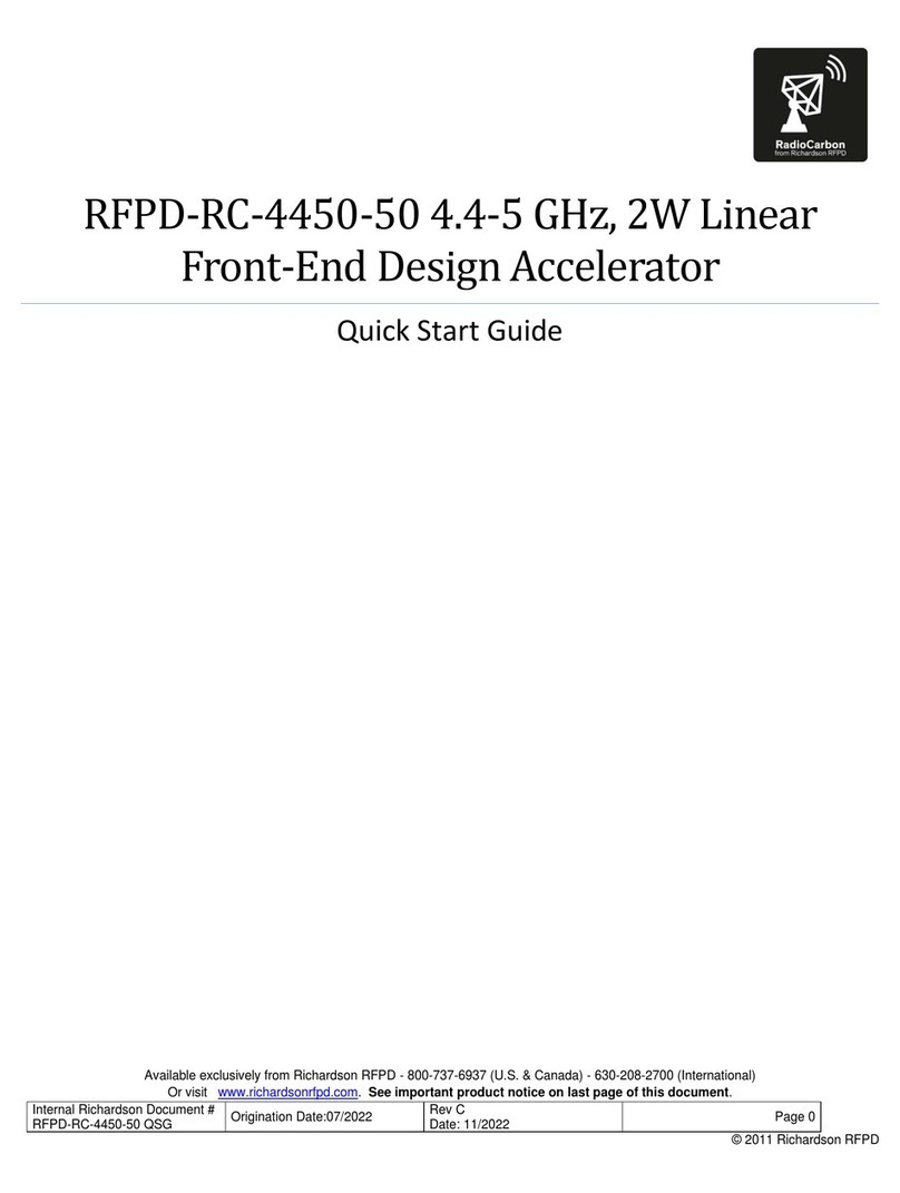Richardson RFPD RadioCarbon RFPD-RC-4450-50 quick start guide Richardson RFPD RadioCarbon RFPD-RC-4450-50 quick start guide