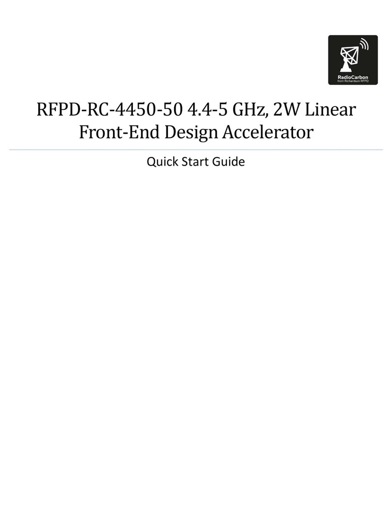 Richardson RFPD RadioCarbon RFPD-RC-4450-50 quick start guide