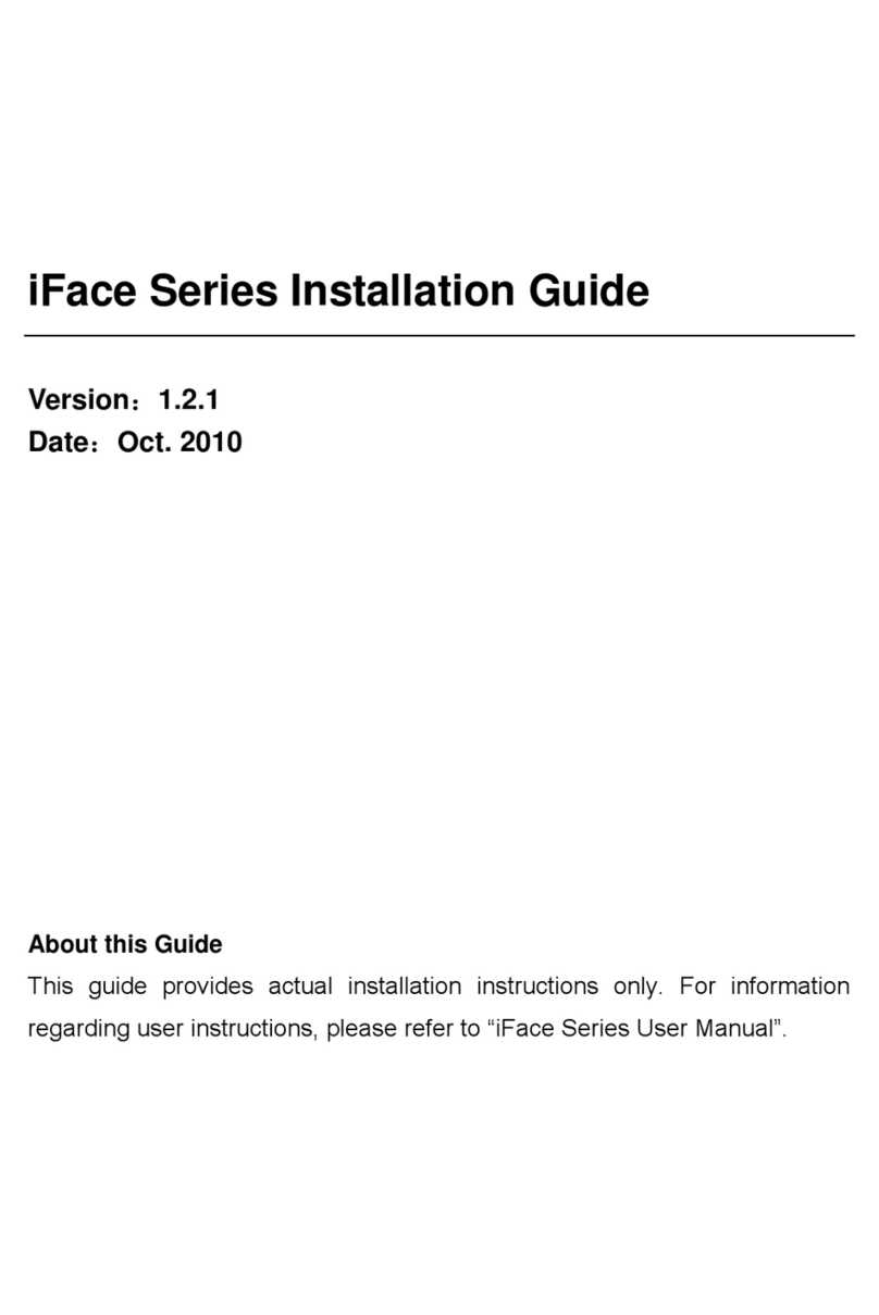 ZKTeco iFace Series User manual