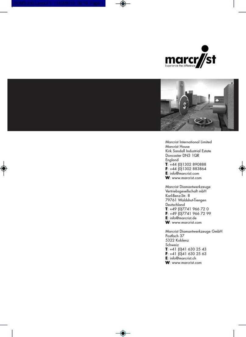 Marcrist DDM3 User manual
