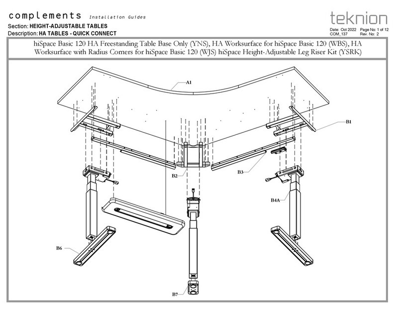 Teknion Complements User manual